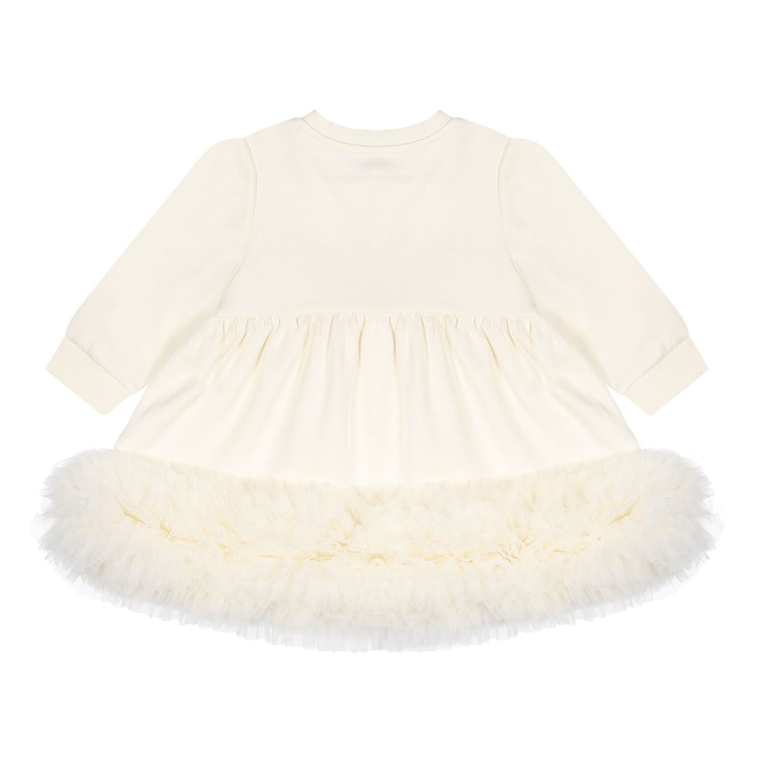 Baby Girls Yellow Tulle Ruffle Hem Dawn Dress, 2, hi-res