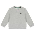 بدلة رياضية للأولاد بالشعار باللون الرمادي, 1, hi-res