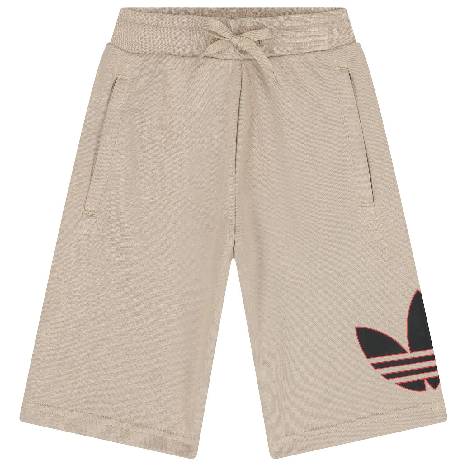Boys Khaki Logo Shorts, 1, hi-res