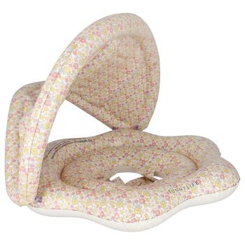 Baby Girls White & Pink Floral Pool Float