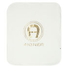 بطانية بالشعار باللون العاجي والذهبي, 1, hi-res