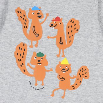 Younger Boys Squirrel Long Sleeve Top