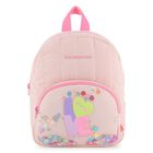 Younger Girls Pink Quilted Backpack ( 25cm ), 1, hi-res