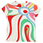 Girls Ivory Marmo T-Shirt, 1, hi-res