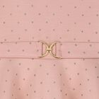 Younger Girls Pink & Gold Polka Dot Neoprene Dress, 1, hi-res