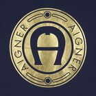 بطانية أولاد بالشعار باللون الكحلي والذهبي, 3, hi-res