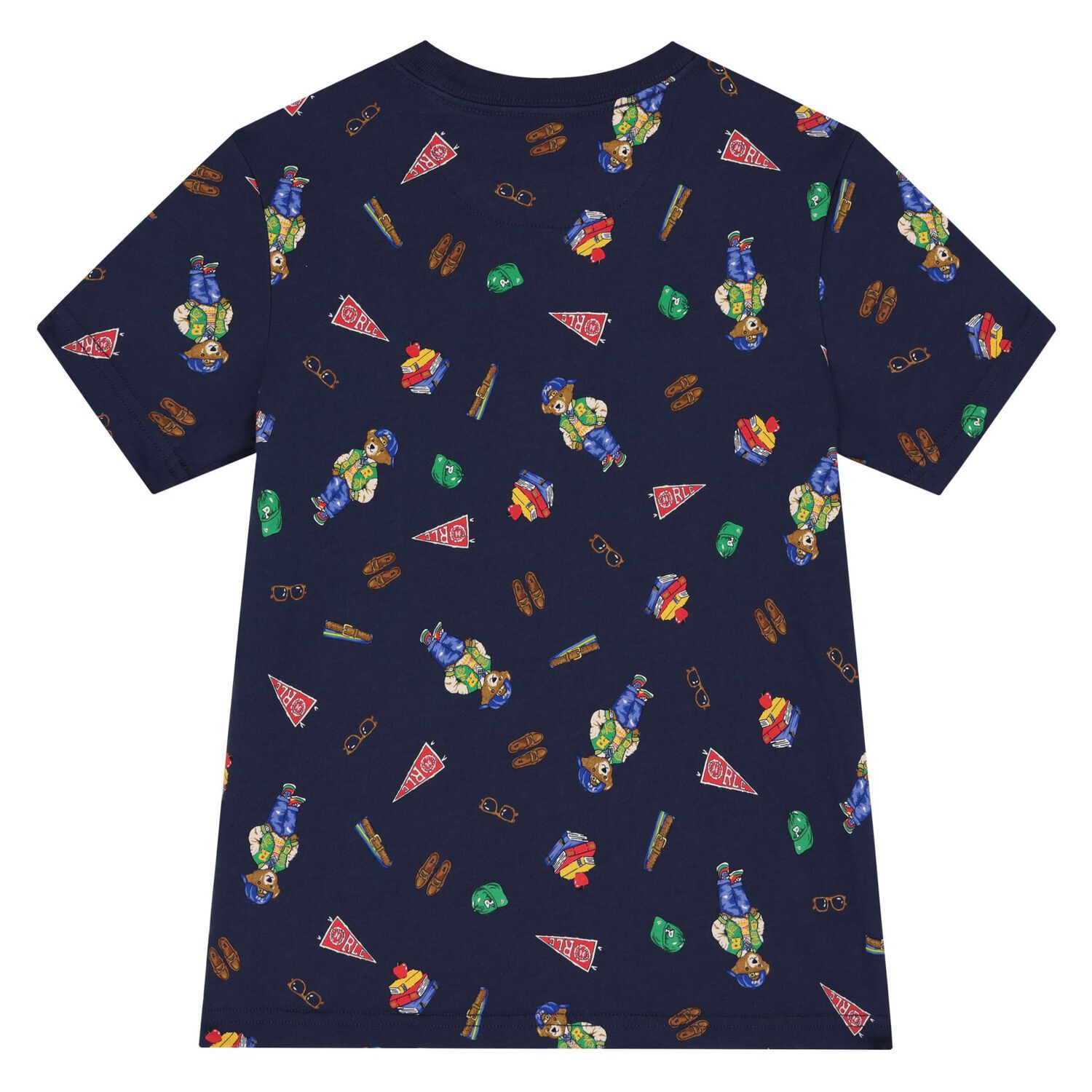 Boys Navy Blue Polo Bear T-Shirt, 1, hi-res image number null