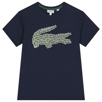 Boys Navy Blue Logo T-Shirt