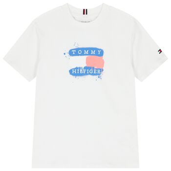 Boys White Logo T-Shirt