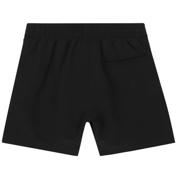 Boys Black Logo Swim Shorts