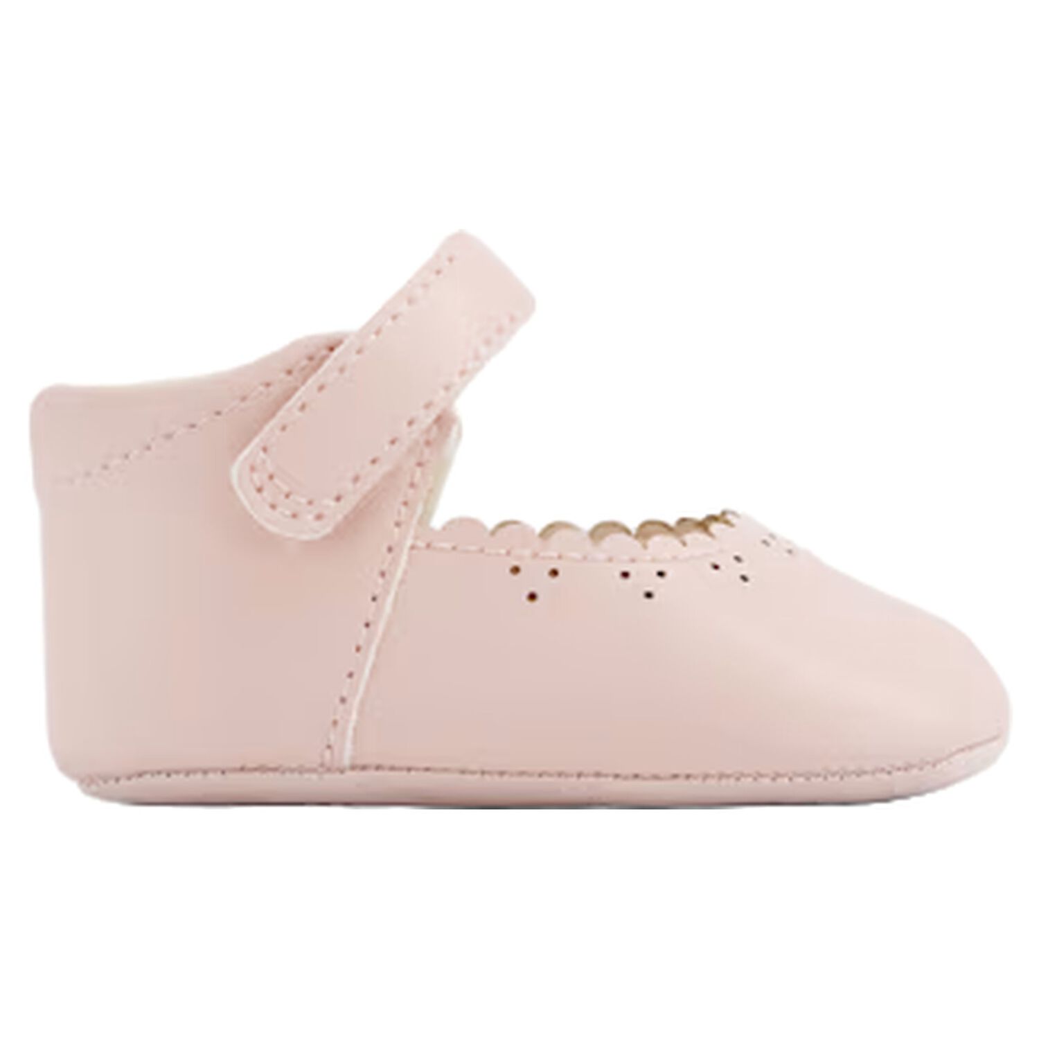 Baby Girls Pink Leather Pre Walker Shoes, 1, hi-res
