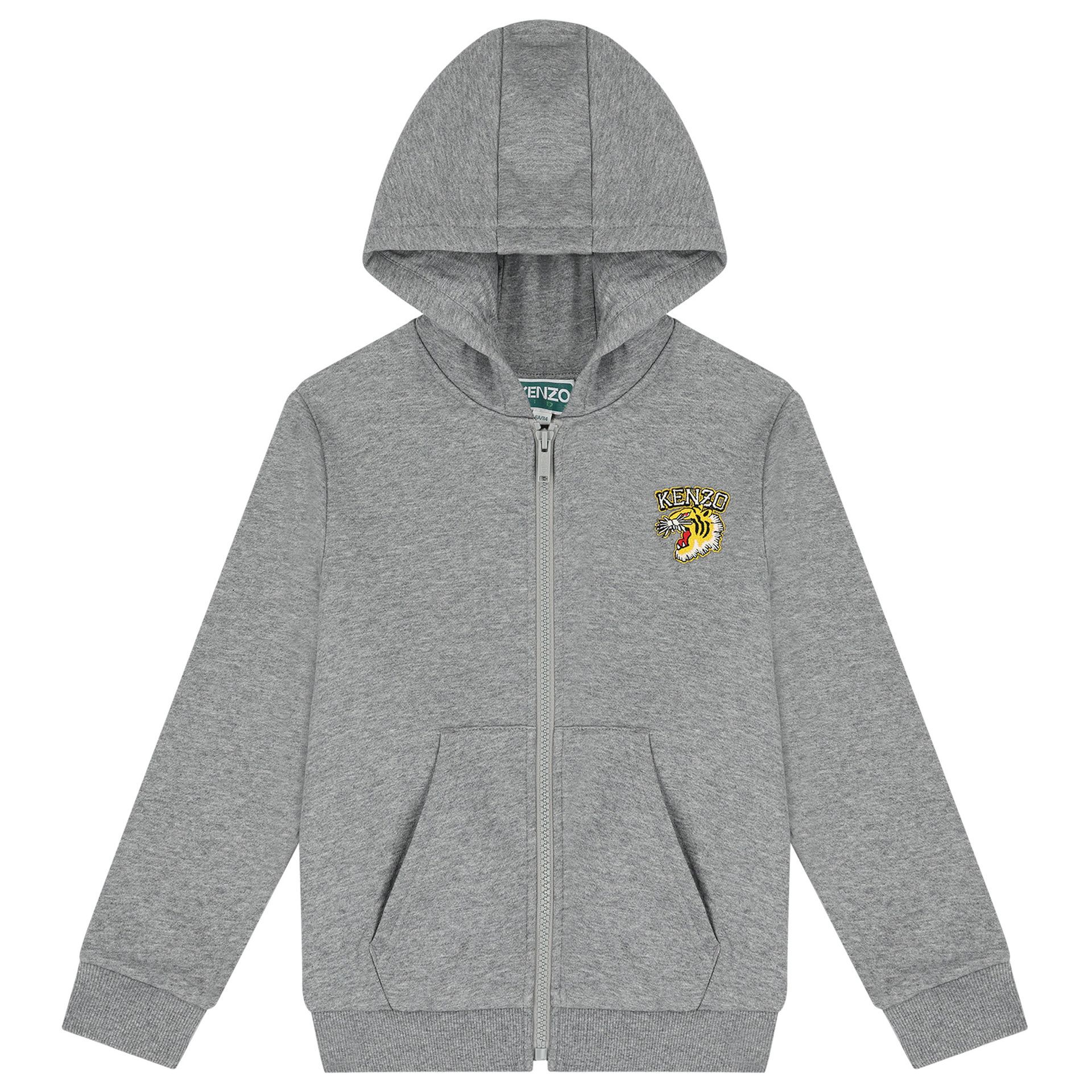 Kenzo KIDS BOYS Grey Tiger Logo Tracksuit