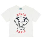 Boys White Elephant Logo T-Shirt, 1, hi-res
