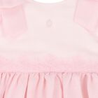 Younger Girls Pink Chiffon Dress, 1, hi-res