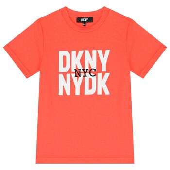 Neon Orange Mini-Me Logo T-Shirt