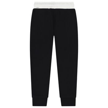 Boys Black Logo Joggers