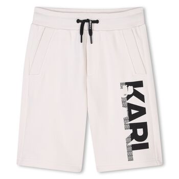 Boys Ivory Logo Shorts
