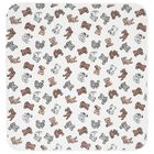 منشفة بطبعة دب تيدي وأرنب باللون الأبيض, 1, hi-res