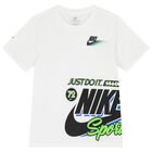 Boys White Logo T-Shirt, 1, hi-res