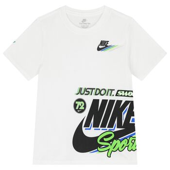 Boys White Logo T-Shirt