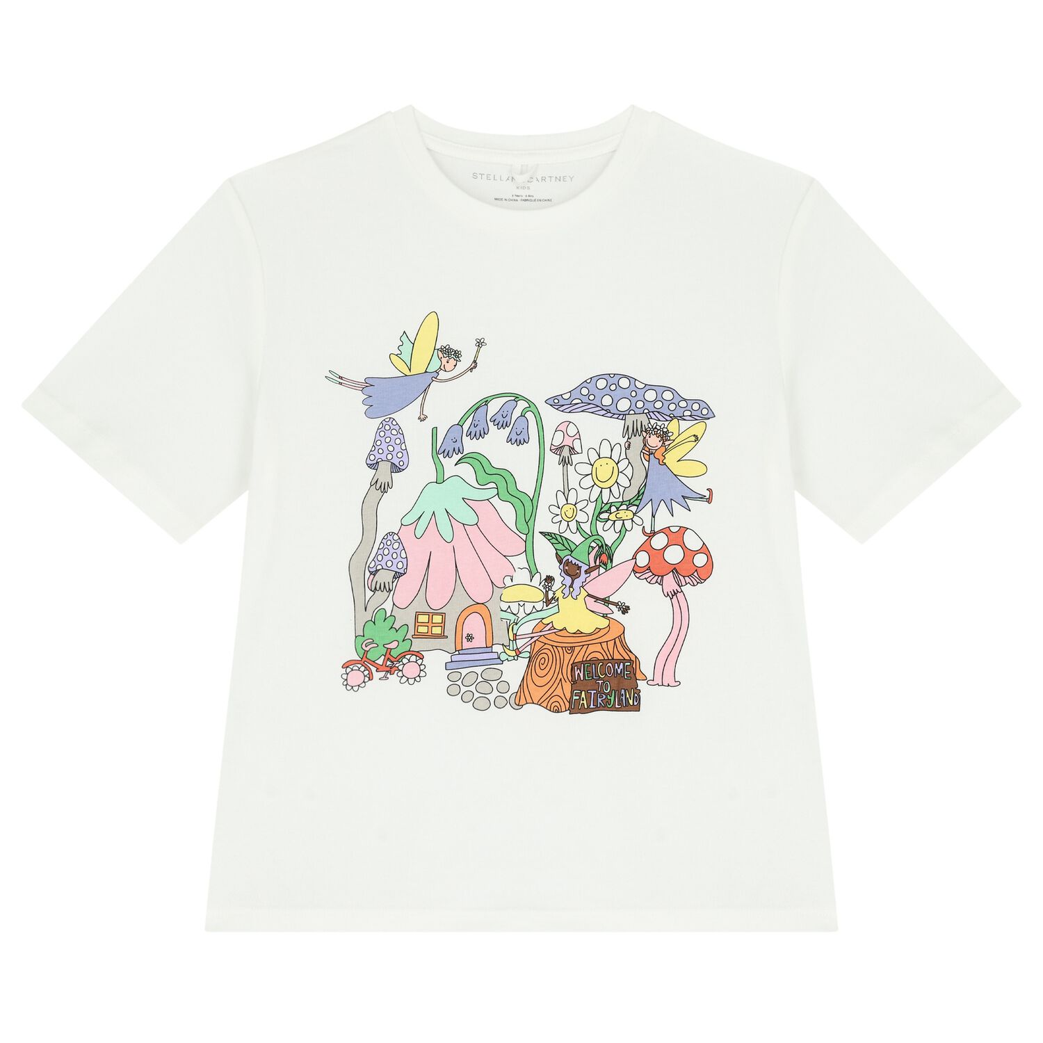 Girls White Fairy T-Shirt, 1, hi-res image number null