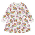 Girls Multi-Colored Shooting Stars Dress, 1, hi-res
