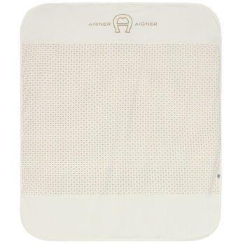 Ivory & Gold Logo Blanket