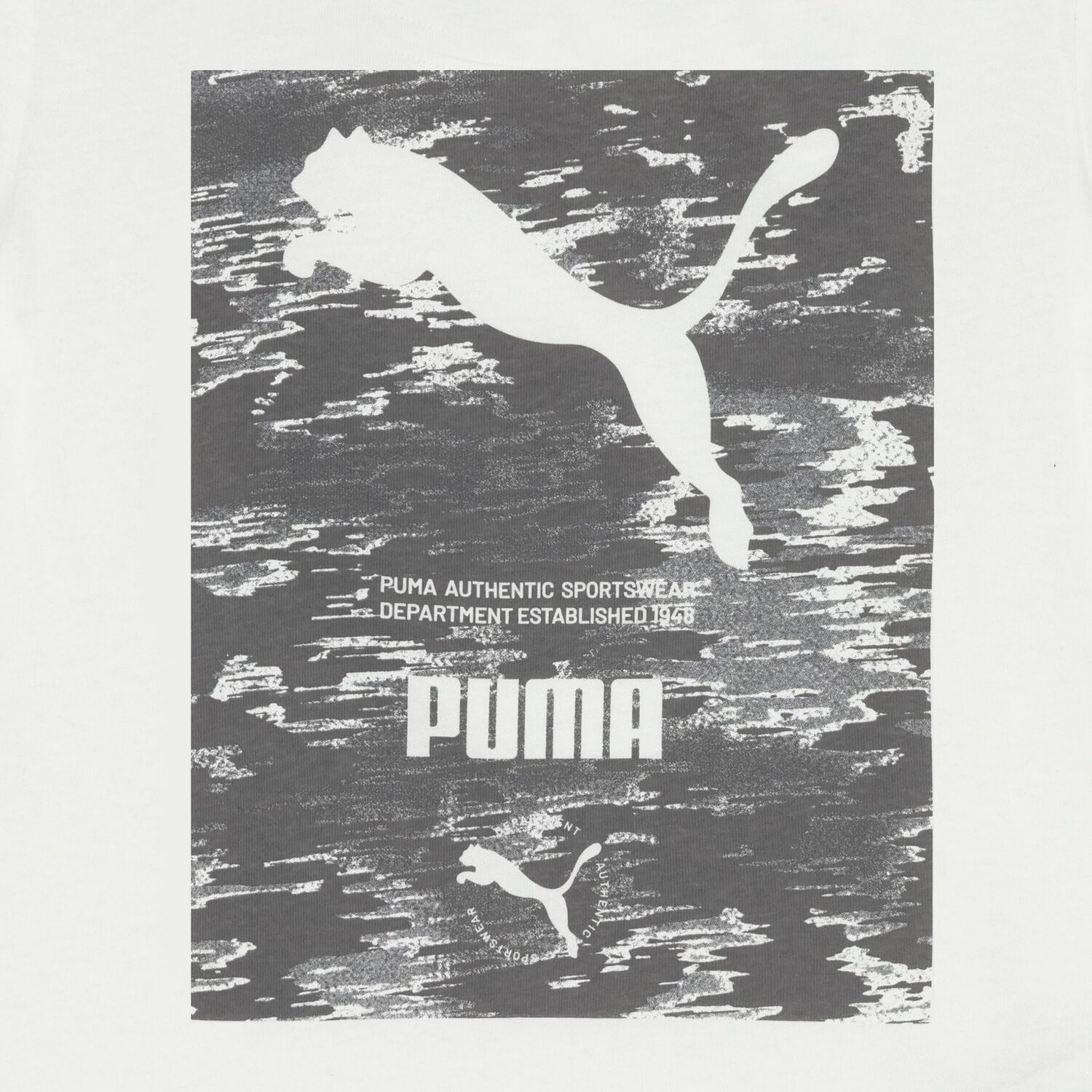 Boys White & Grey Logo T-Shirt, 2, hi-res