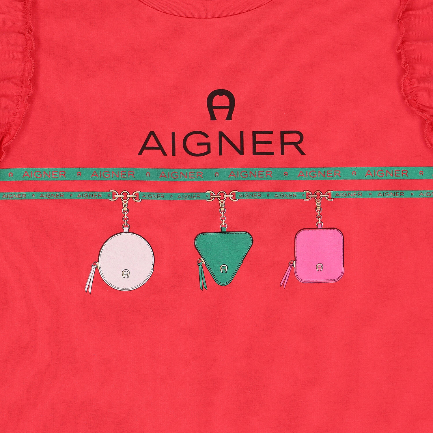 فستان بالشعار باللون الوردي , 1, hi-res image number null