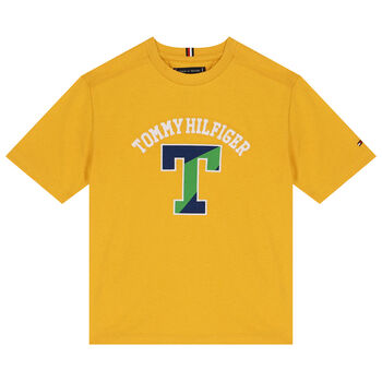 Boys Yellow Varsity Logo T-Shirt