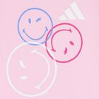 Younger Girls Pink & Black Smiley Logo Shorts Set, 2, hi-res