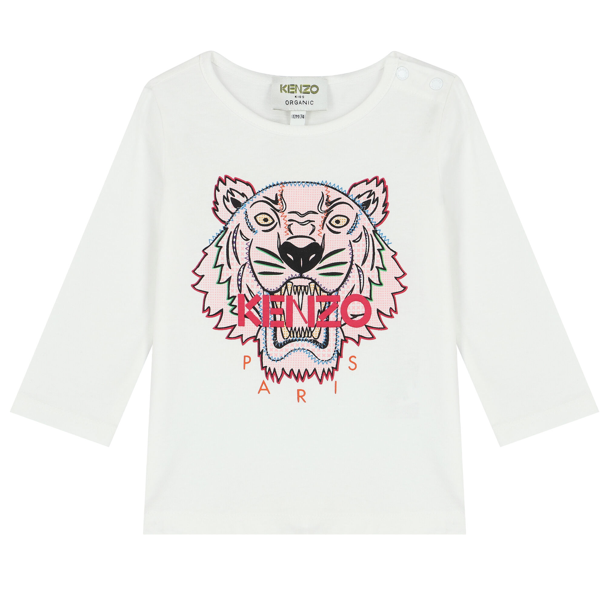Kenzo tiger best sale raglan sweatshirt vit