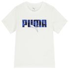 Boys White Logo T-Shirt, 1, hi-res