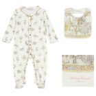 Baby Girls Ivory & Pink Carousel Babygrow Gift Set, 1, hi-res