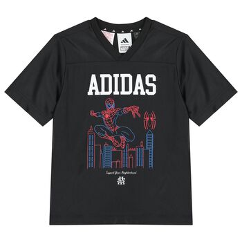 Boys Black Marvel Spider-Man T-Shirt