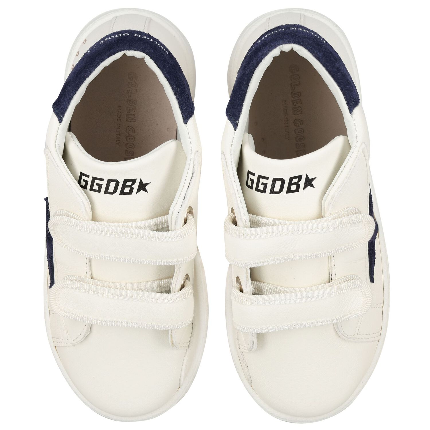 White Logo Leather Trainers, 1, hi-res