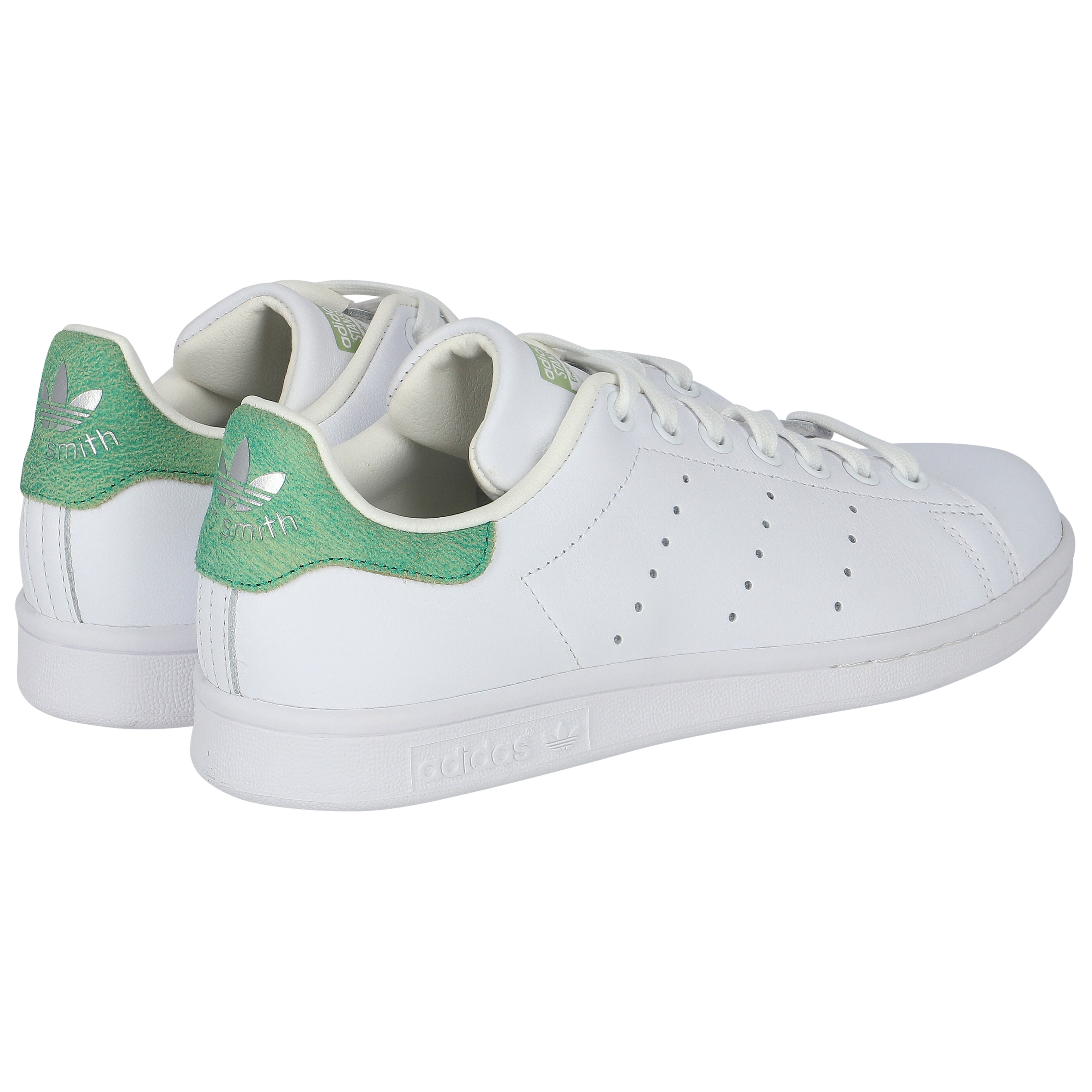 Adidas Kids White \u0026 Green Stan Smith Trainers | Junior Couture