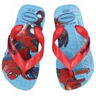 Boys Blue Marvel Logo Flip Flops, 1, hi-res