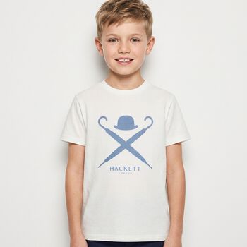 Boys White Logo T-Shirt