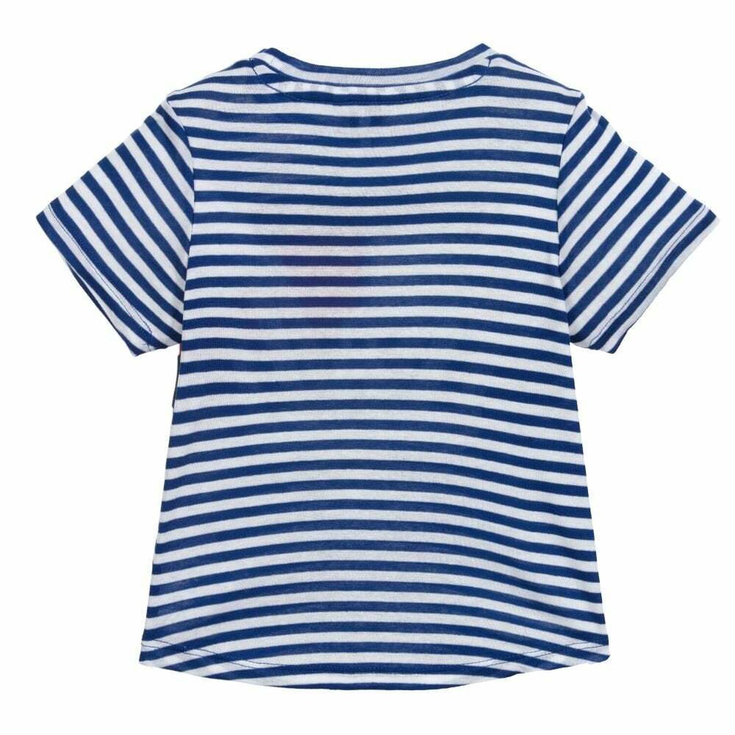 Girls Blue & White Logo T-Shirt, 1, hi-res image number null
