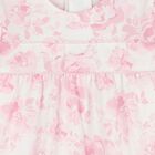 Baby Girls Pink & White Floral Babygrow Set, 1, hi-res