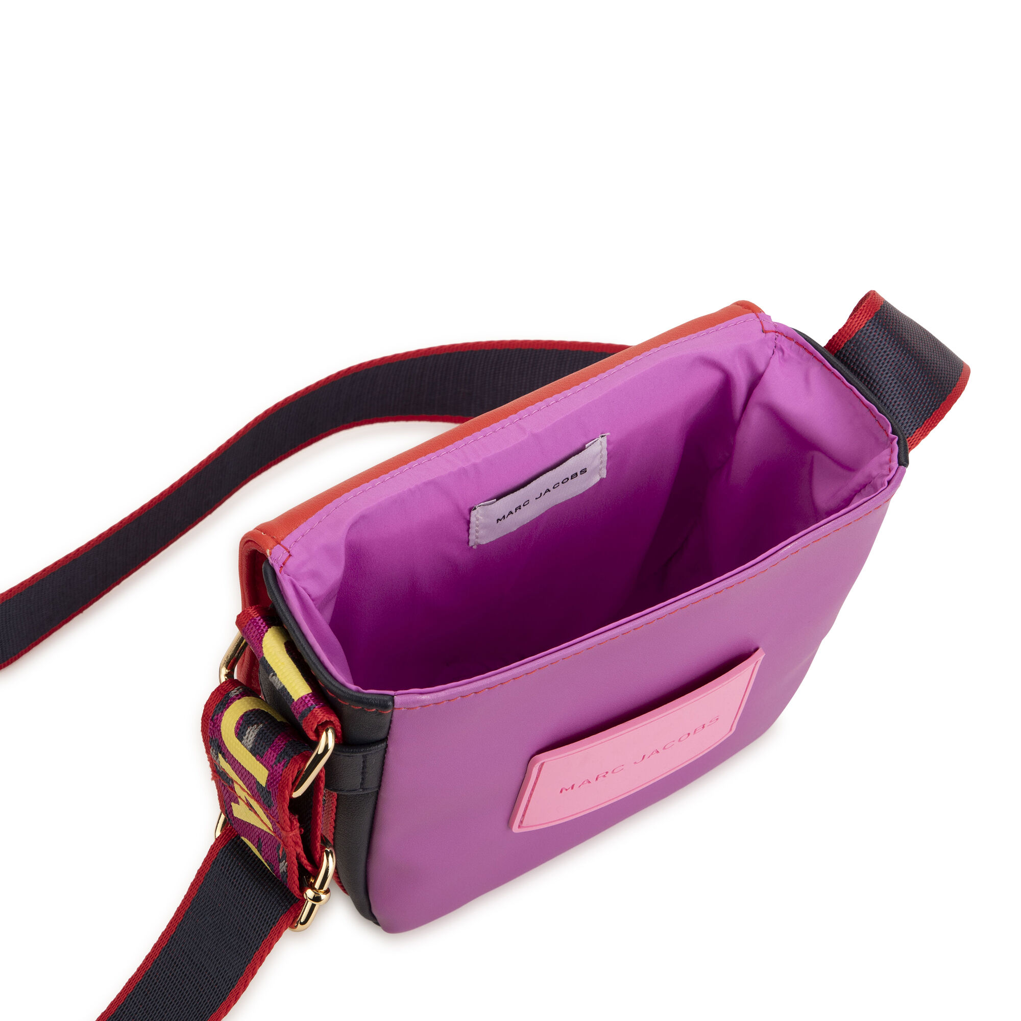 MARC JACOBS Girls Pink Red Logo Shoulder Bag Junior Couture USA