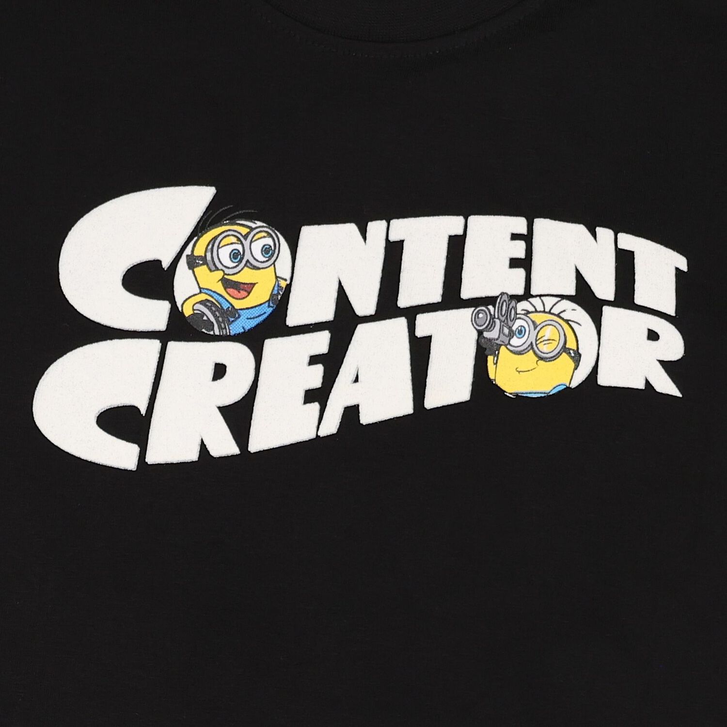 Boys Black Minions T-Shirt, 1, hi-res