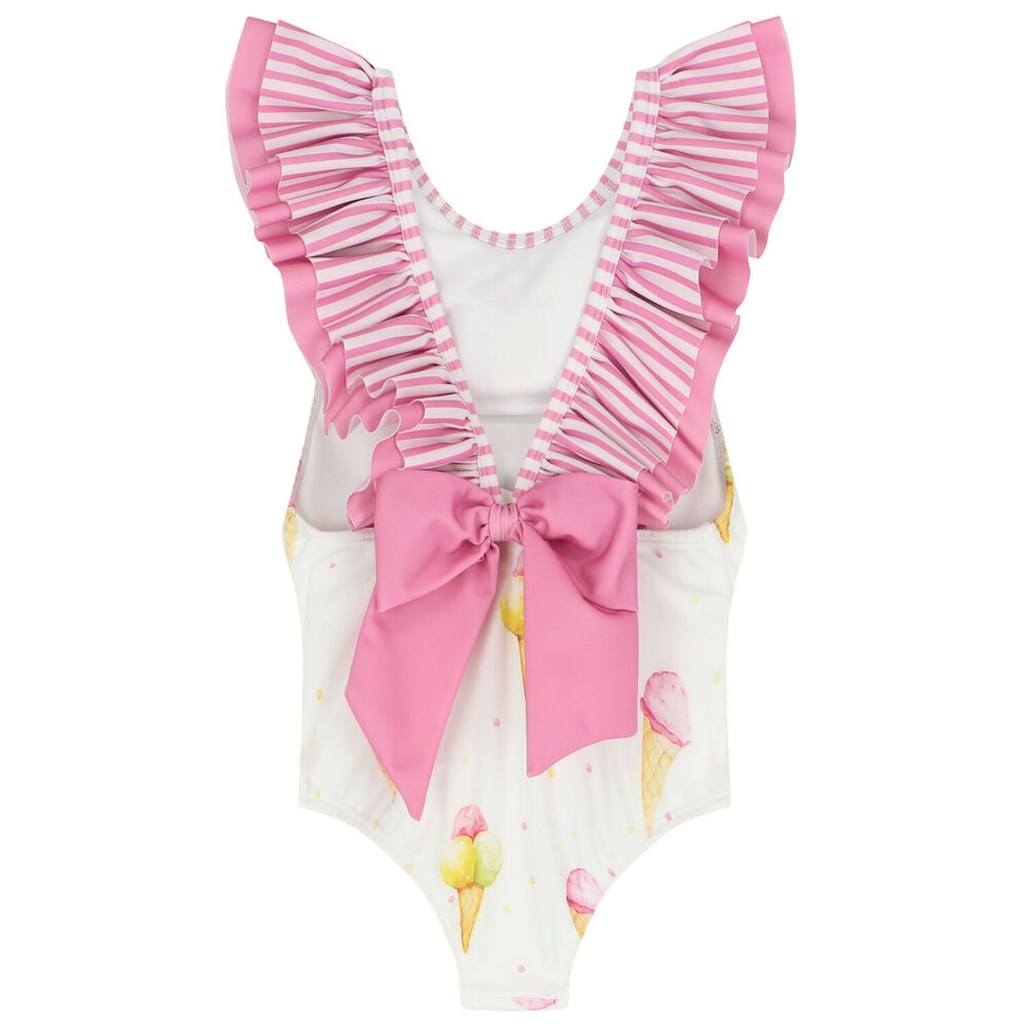 Girls White Ice Creams Swimsuit, 2, hi-res image number null