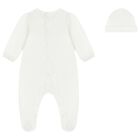 White Babygrow & Hat Set, 1, hi-res