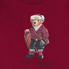 Baby Boys Burgundy Polo Bear Long Sleeve Top, 1, hi-res