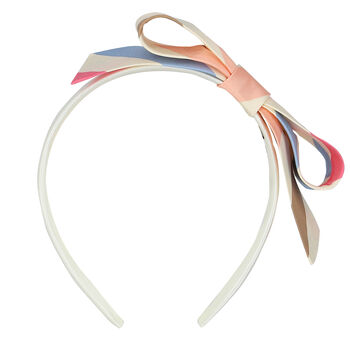 Girls Multi-Colored Striped Headband