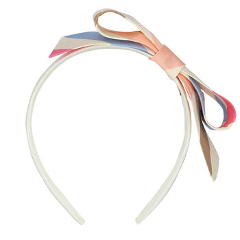 Girls Multi-Colored Striped Hairband
