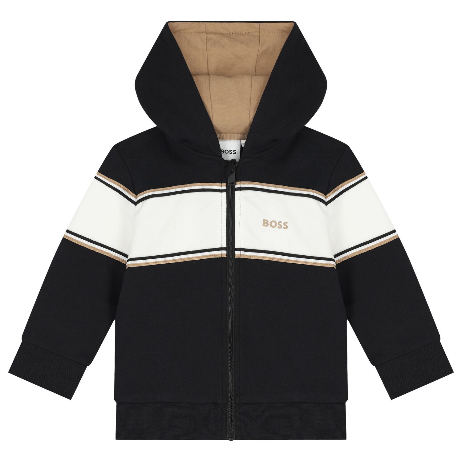 Baby Boys Black Logo Tracksuit, 1, hi-res image number null