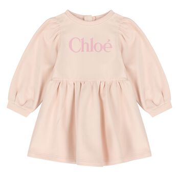 Younger Girls Pink Logo Dress
